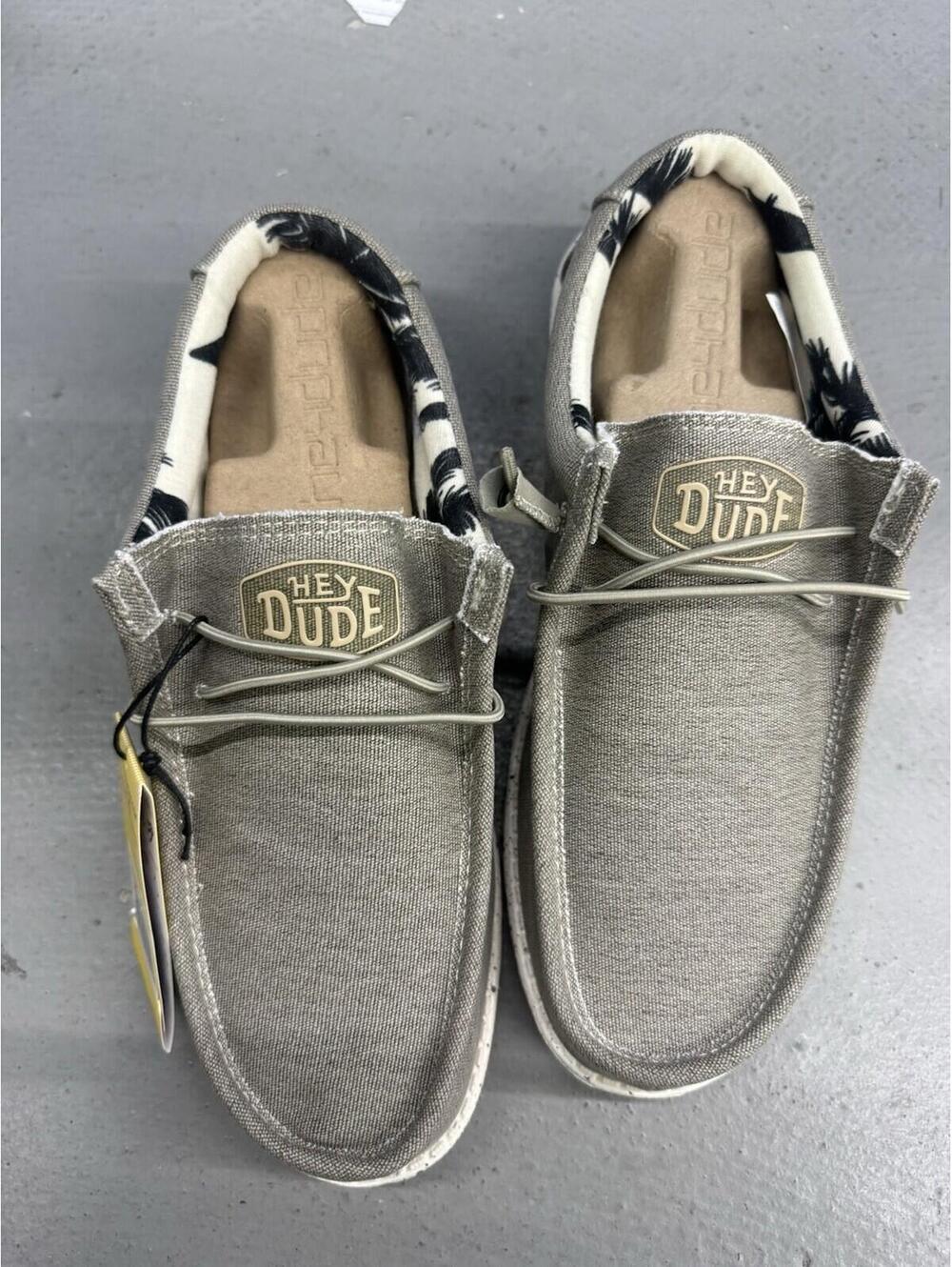 HEYDUDE Men's Wally Funk Jacquard Bungee Size 8| Men'sLoafers | L10